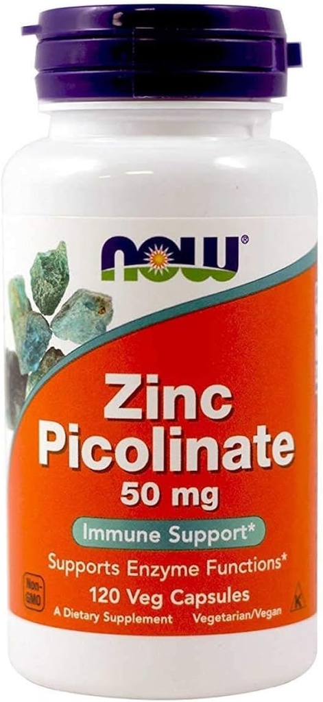 NOW Foods - Zink Picolinaat 50 mg, 120 capsules