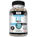 Kaya Naturals B-12 Complex: supplément de multivitamine pour les femmes et les hommes Booster d'énergie et de métabolisme.