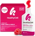 Gezonde levendige haarhuid en nagels dagelijkse vloeibare supplement - Beauty Supplementen met hydraterende voedingsstoffen en essentiële vitamines - Collageen, Biotine en Hyaluronzuur - 30 Gel Packs