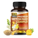 Complexe de nattokinase biologique VEGATOT - Formule 10IN1 Vitamine D3, Niacine, vitamine K2, zinc, CoQ10, Quercetine - Fabriqué aux États-Unis (150 Nombre (paquet de 1))