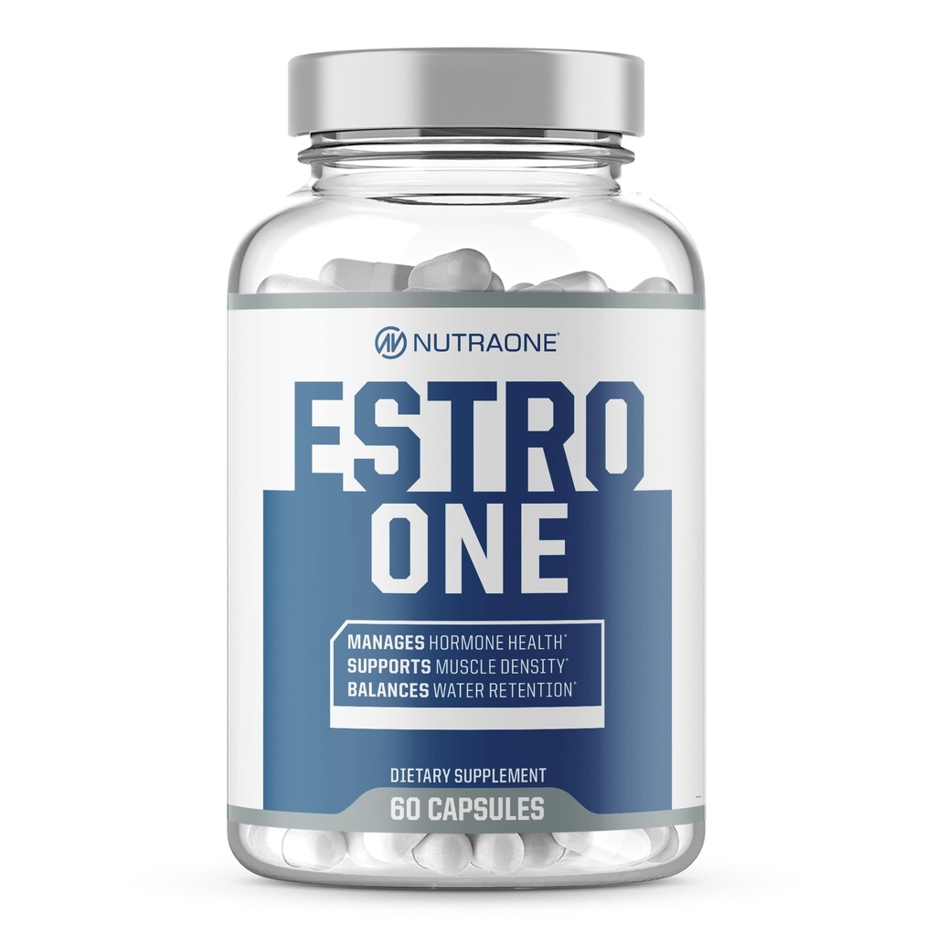 NutraOne EstroOne Hormone Ondersteuning voor mannen Natuurlijke sterkte, Mood, en Drive Support* (60 capsules)