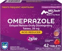 Aid au rite Omeprazole Retard de libération par voie orale Comprimés désintégrants, arômes de fraises, 20 mg – 42 Compte, réducteur acide et soulagement des brûlures d'estomac