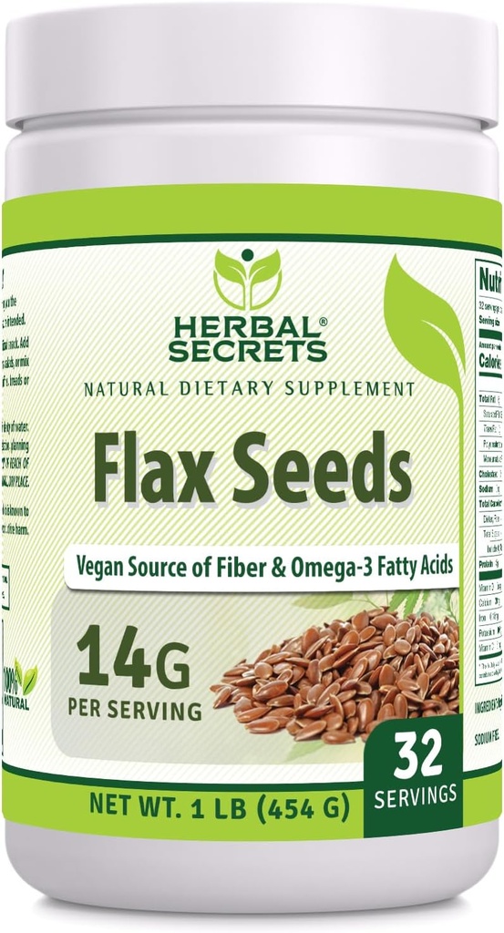 Kruidengeheimen Biologische Gehele Vlas Zaden Supplement 