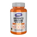 NOW Sportvoeding, Arginine & Ornithine 500/250 mg, Aminozuren, 100 Veg Capsules