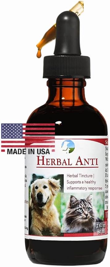 Vitality Science Herbal Anti voor Katten en Honden . . Planten gebaseerd . GI Tract + Colon Health Supplement (0,5 oz)