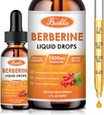 (2 Pack) Berberine Supplement, Berberine Liquid Drops met Ceylon Cinnamon, Bitter Melon, Sugar-Free & Vegan Supplement ondersteunt immuunsysteem & gastro-intestinale zorg - 4 FL Oz
