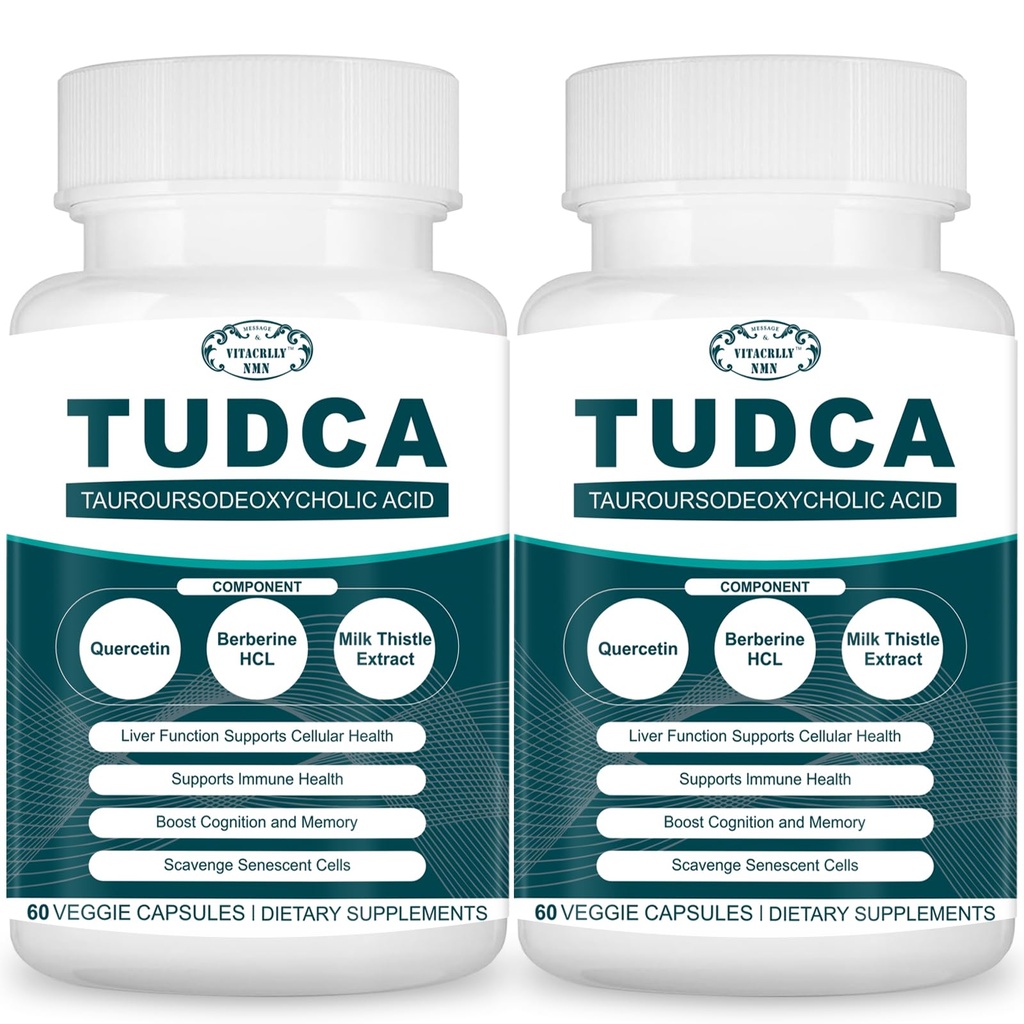 2200MG TUDCA Leversupplementen - Bile Salts Supplement Complex for Liver Detox & Cleanse, Gallblad Cleanse, Digestive Health 120 Capsules