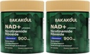NAD Supplement - Liposomal Nicotinamide Riboside, Resveratrol, Quercetin, NAD Nicotinamide Riboside Resveratrol 900mg, NAD+ Supplement voor mannen en vrouwen, 80 capsules 2 verpakkingen