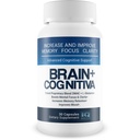 Brain+ Cognitiva - Advanced Cognitive Support - Help verhogen en verbeteren van het geheugen, Boost Mental Focus, en ondersteuning geestelijke helderheid - Alpha-GPC Capsules voor Hersenondersteuning en Opti Nootropic Boost