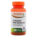Vitamine E als dl-Tocopherylacetaat en d-Alpha-Tocopherol Plus Selenium, Antioxidant Supplement, Immuun Ondersteuning, Ondersteunt gezonde huid, Glutenvrije, Non-GMO, 90 softgels Made in USA