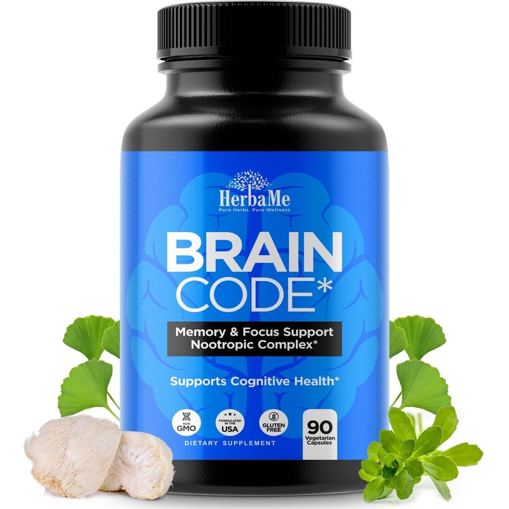 Hersencode Nootrope Hersen Supplement voor Geheugen en Focus 
