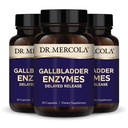 Dr. Mercola Gallblaas Enzymen - Gallblaas & Digestieve Gezondheidsondersteuning - Inclusief Pancreak Protease, Amylase & Lipase - Non-GMO, Glutenvrije & sojavrije - 90 capsules met vertraagde afgifte (90 porties)