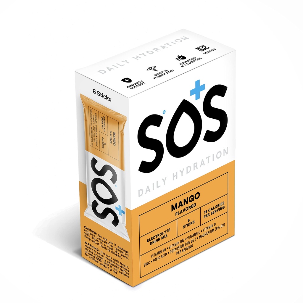 SOS Hydration Electrolyte Poeder Stick Packs 