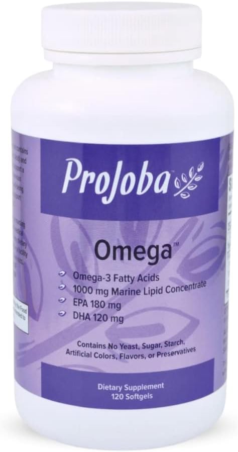 Youngevity Projoba OmegaTM - 1000 mg Omega-3 - High-Potency - 180 EPA & 120 DHA ter bevordering van Brain and Heart Health -120 Softgels (Pack of 1)