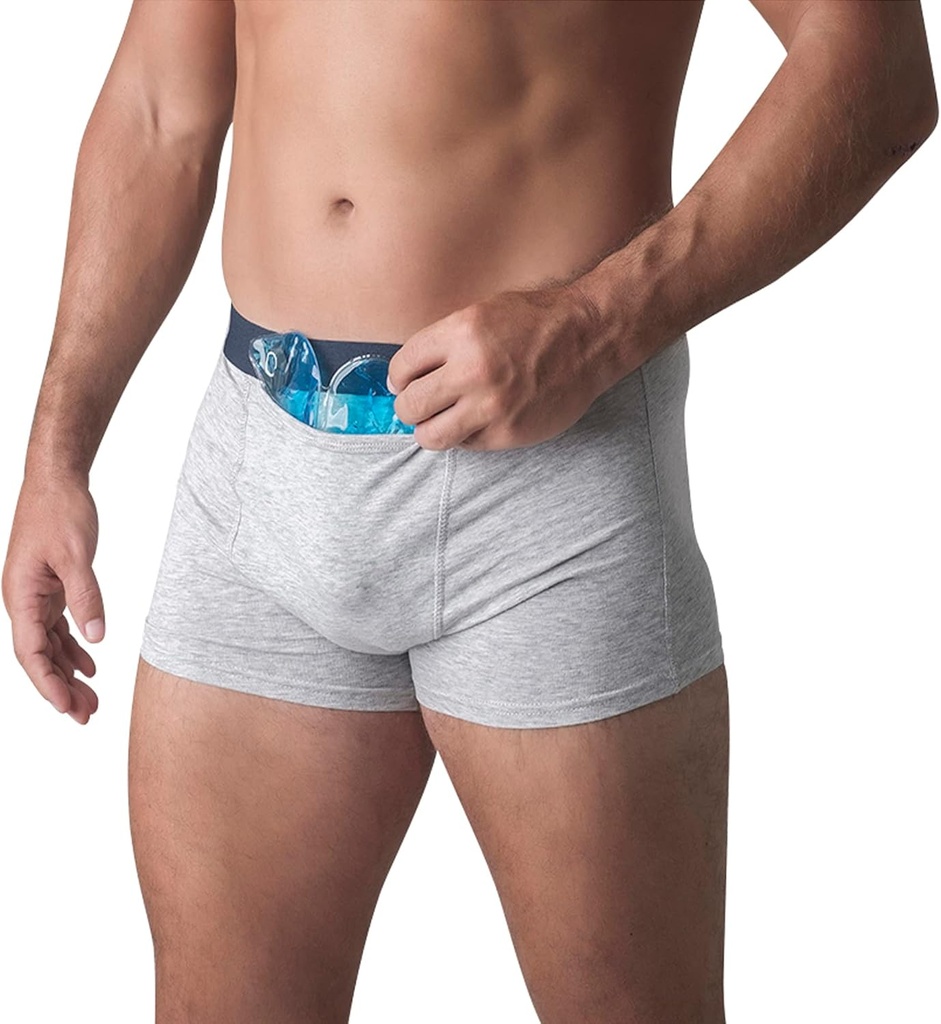 Sneeuwballen Koelend ondergoed voor mannen - Vruchtbaarheid, Vasectomie, Varicocele, Testosteron - 2 Ondergoed, 3 SnowWedge Ice Packs