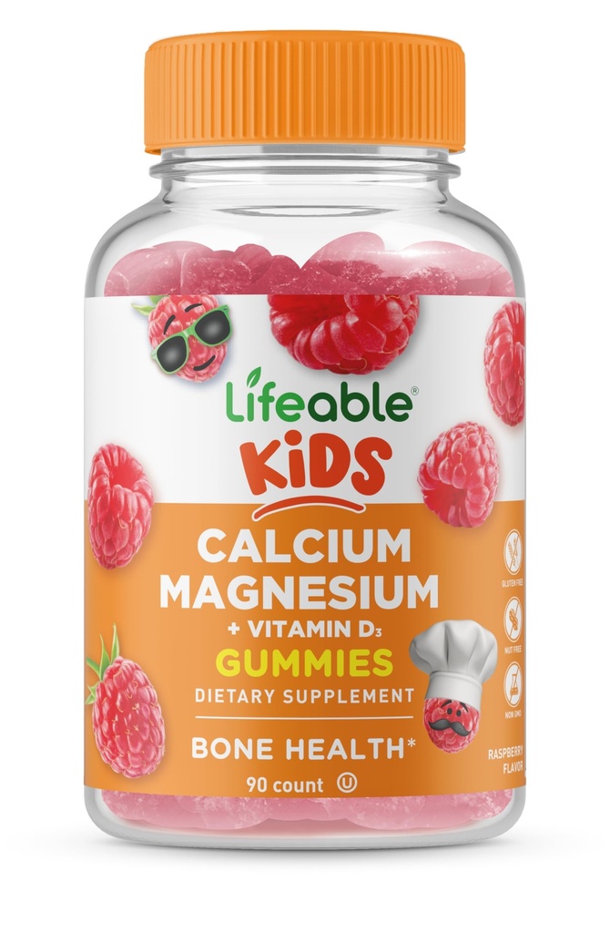Levensvatbare Kids Calcium Magnesium en Vitamine D Gummies Geweldige proeverij Kids Calcium Gummies voor tand en bot gezondheid 