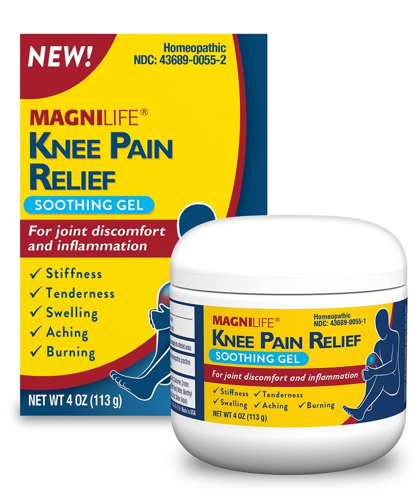 MagniLife Knee Pain Relief Soothing Gel, vermindert Zwelling en ontsteking van pijnlijke spieren, Joint Discomfort, Injuries - All-Natural Arnica - 4oz.