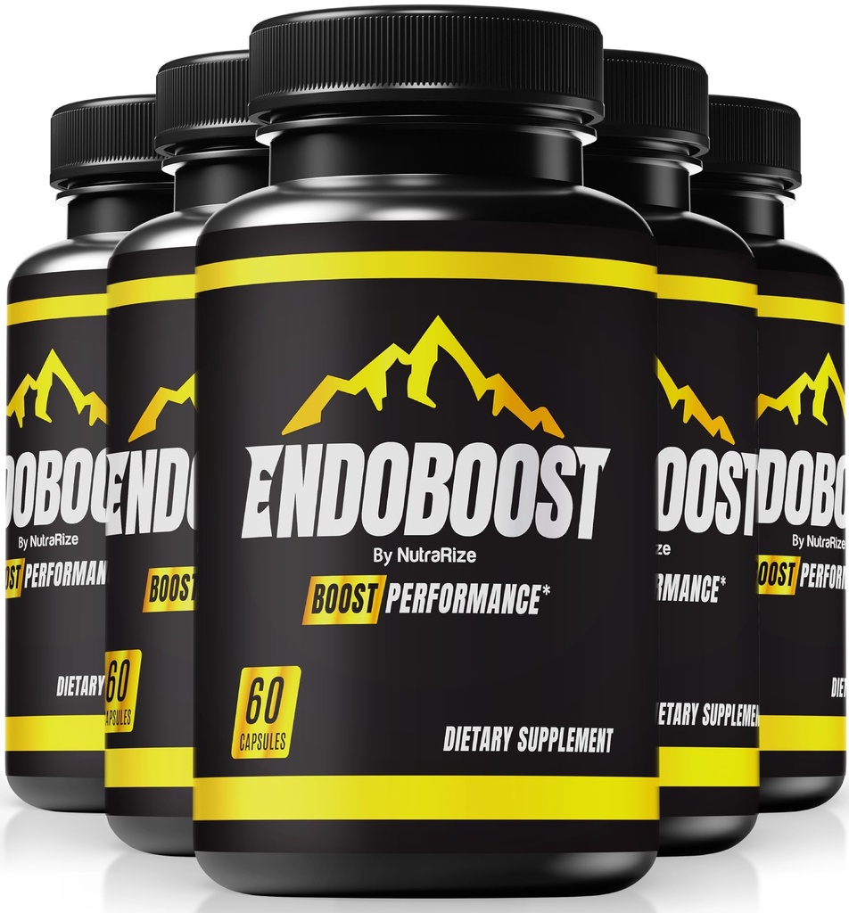 NutraRize (Pack de 5 Endoboost pour les hommes - (officiel) performance endoboost, suppléments, capsules, examens endoboost pour les hommes pilules de santé Pro Formule avancée (300 capsules)