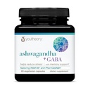 Youtheory Ashwagandha + GABA - Uses Organic KSM-66-1.000 mg Ashwagandha & 100 mg GABA - Cortisol, Energy, Stress & Memory Support Supplement - 60 Vegetarische Capsules (30 dagen)