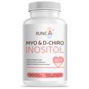 Myo-Inositol & D-Chiro Inositol Supplement voor vrouwen - Ideaal 40:1 Ratio - Ondersteuning Hormone Balance & Fertility & Ovarian Health - Vegan Powder Capsules - 120 Capsules 30-Day Supply