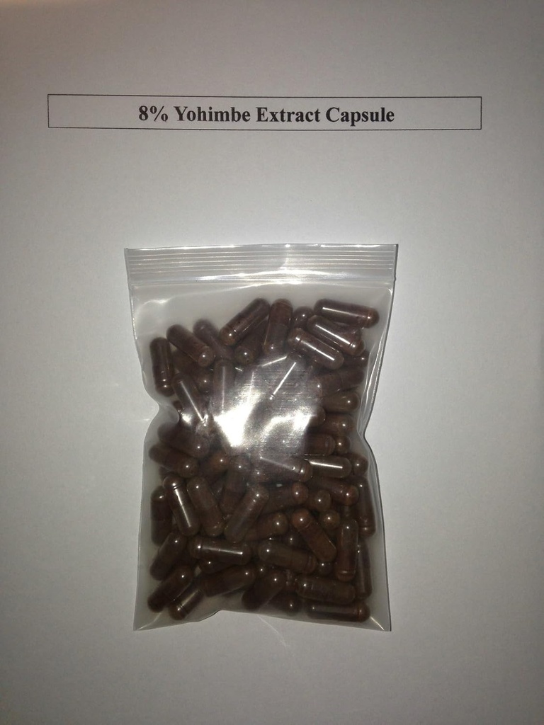 8% Yohimbine Yohimbe Extrait d'écorce 400 mg x 1000 Capsules/aphrodine