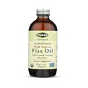 Flora Health Certified Organic High Lignan Flax Seed Oil, Cold Pressed, Uncalcinated & Gluten Free with Essential Fatty Acids, Unmodified Flaxseed Oil, 17 fl. oz. Glazen fles