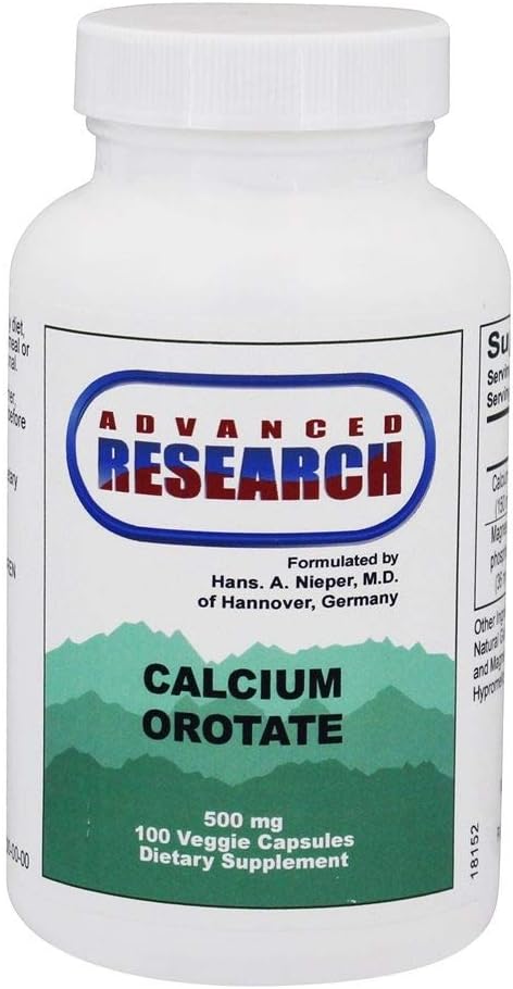 Dr Hans Nieper Capsules d'orotate de calcium, 100 Nombre