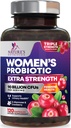 Probiotica voor vrouwen Digestieve gezondheid Ondersteuning - 90 miljard CFU Vrouwen Probiotica, 16 Strains, Cranberry, Vaginale Probiotica met Prebiotica, PH, Immune, Urinaire, & Vrouwelijke Gezondheidsondersteuning, 120 Capsules