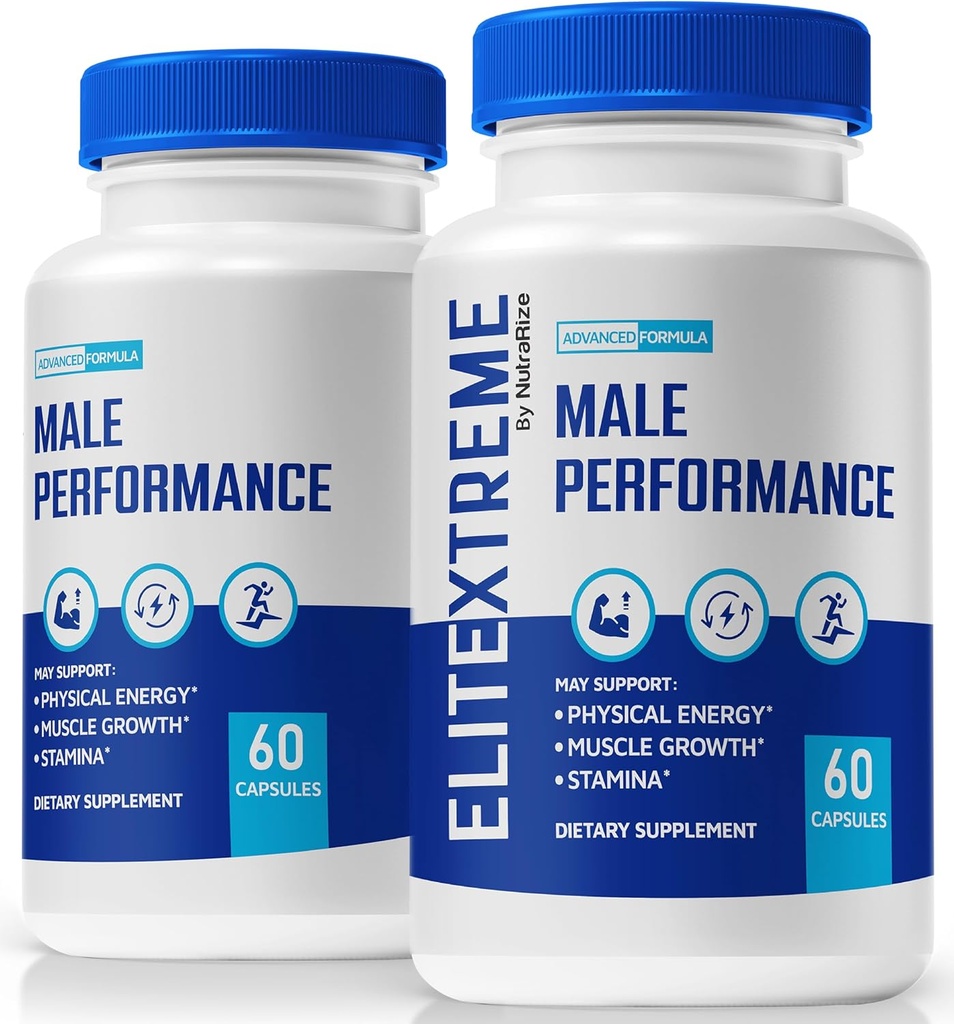 (2 Pack) EliteXtreme Mannelijke Supplement, EliteXtreme Man Pillen, Alle Natuurlijke Dieet Capsules voor Mannen, 1200 MG Multivitaminen voor Algemene Gezondheid, Elite Xtreme Reviews (120 Capsules)