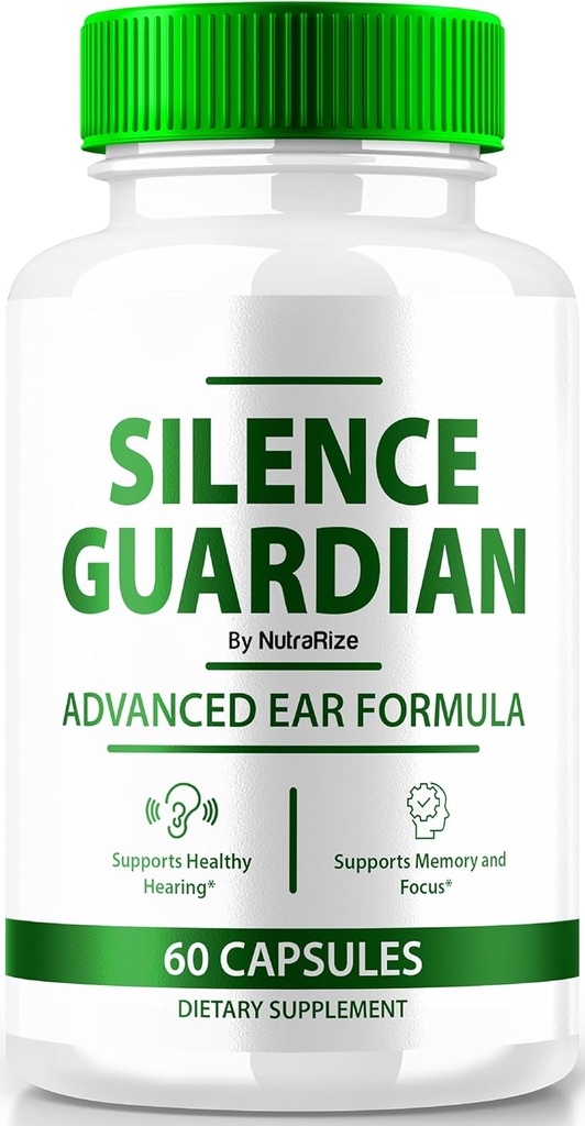 Silence Guardian - Advanced Ear Formula, Officiële Formule voor 360 Hearing Support, Alle natuurlijke ingrediënten voor onderhoud Auditory Health, SilenceGuardian Review (60 Capsules)