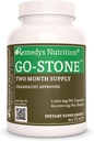 Remèdes Nutrition Go StoneTM Rein & Gallbladder $ 1 000 mg, 60 Capsules végétaliennes supplément alimentaire à base de plantes $ Approvisionnement de deux mois