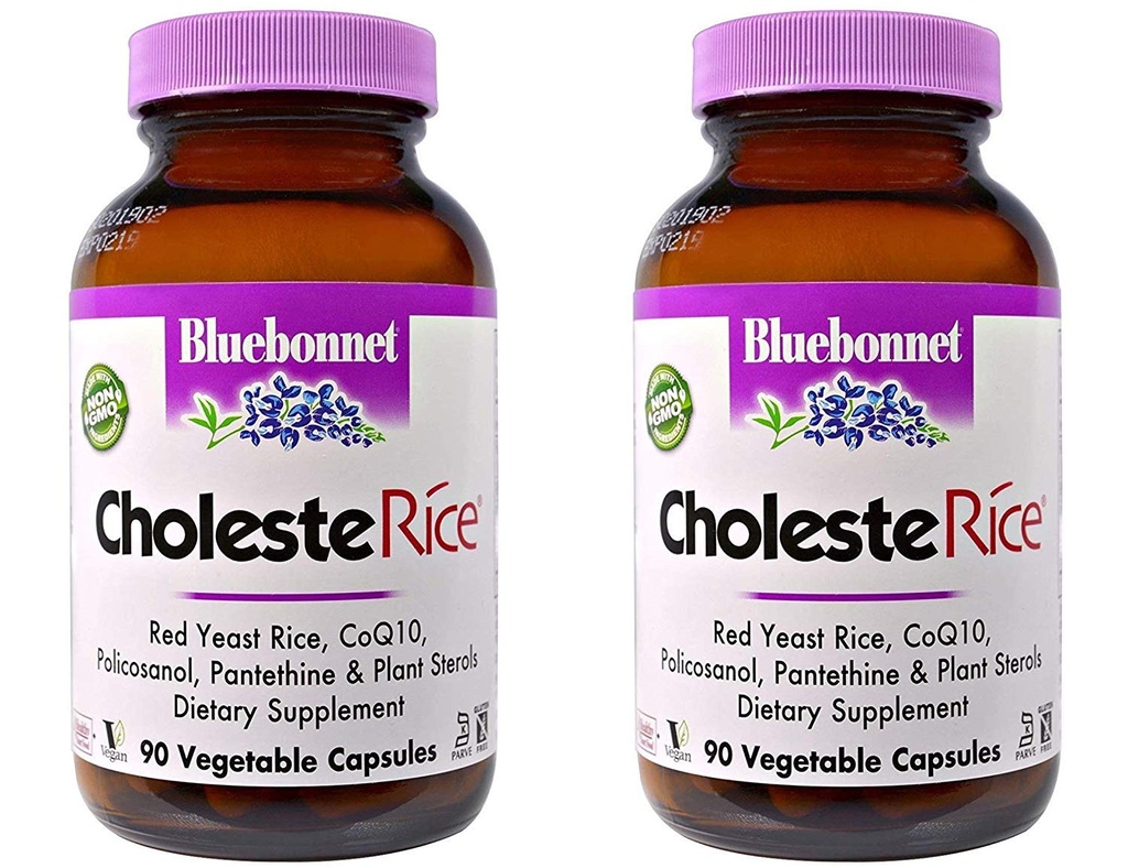 Bluebonnet Nutrition, CholesterRice, 90 Veggie Caps - 2pc