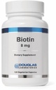 Laboratoires Douglas Biotine 8 mg de vitamine B7 pour soutenir la production d'enzymes et la fonction nerveuse 120 capsules