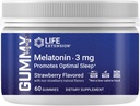 Life Extension Gummy ScienceTM Melatonine (Strawberry), 3 mg, Optimale Slaapondersteuning, Gezond circadiaans Rhythm, Cellular Defense, Glutenvrij, Non-GMO, Vegetarisch, 60 Gummies