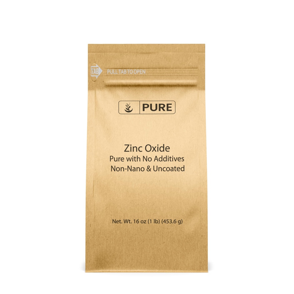 Pure Original Ingrediënten Zinkoxide, Eco-vriendelijke verpakking, Non-Nano (1 Pond)