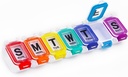 XL Weekly pil Organizer Artritis Vriendelijk, Reizen 7 dagen pil doos geval, grote pil geval met popup Open ontwerp te houden vitamines, visolie, supplements en medicatie (Lock 7 dagen)