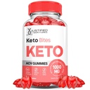 Justified Laboratories Keto Bites Keto ACV Gummies Advanced Formula 1000MG Keto Bites Keto Gummies Apple Cider Vinegar Geformuleerd met Granaatappel Beet Juice Powder B12 Vegan Non GMO 60 Gummys