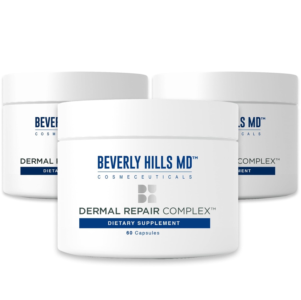 Beverly Hills MD Dermal Repair Anti-Aging Supplement - Hyaluronzuur, Collageen, Vitaminen voor Smooth, Plump Skin (3)