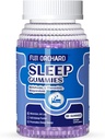 Slaap Gummies, Natuurlijke Slaap Gummies voor Volwassenen met Magnesium & L-Theanine, Sterk Melatonine Gummies Slaaphulp voor Volwassenen, 60 Tellen
