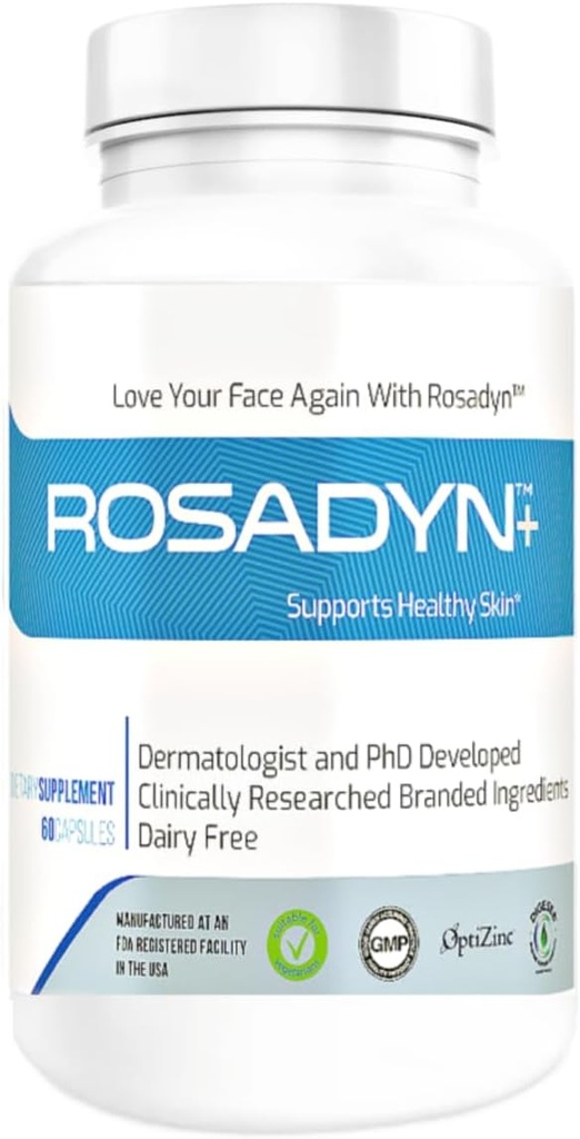 Rosacea huidverzorgingssupplement voor roodheid van het gezicht, oog en neus 
