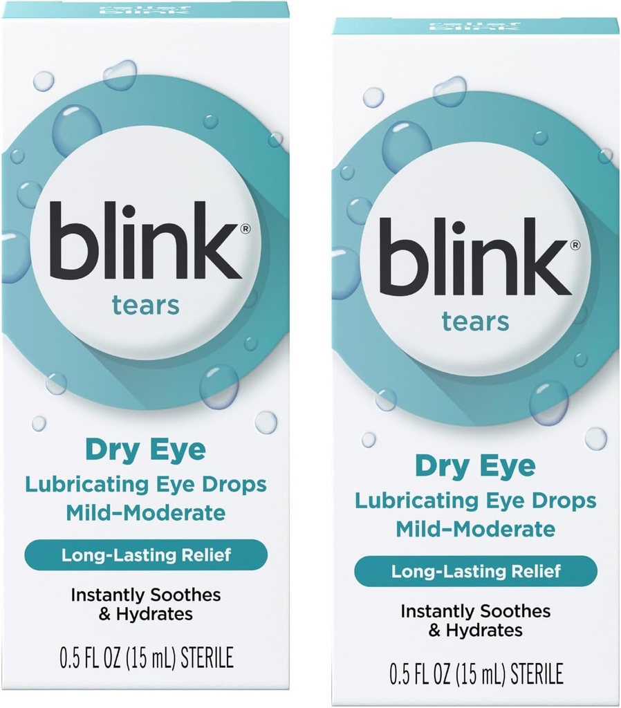 Blink Tears Smeerpot Oogdruppels (Mild-Moderate Dry Eye), 0,5 FL OZ (15 ml) - 2-pack
