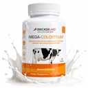 Bricker Labs Mega-Colostrum Capsules, Gut Health, Immunity, Skin & Hair, 1000 mg Bovine Colostrum Supplément 40% IgG, Riche en protéines bioactives, Facteurs de croissance et anticorps, 45 portions