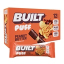 Built Bar, Puff Protein Bars, Peanut Butter Puff, 17g Proteine Snacks, On-The-Go Bars, Slechts 150 Calorieën, 6g Suiker, Collageen, Glutenvrij, 12 Tellen