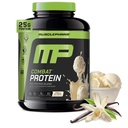 MusclePharm Combat Protéines Poudre, Vanille Flavor, Fuels Muscles pour des entraînements productifs, 5 Sources de protéines, y compris Whey Protein Isolate & Egg Albumin, Sans gluten, 4 lb, 52 portions