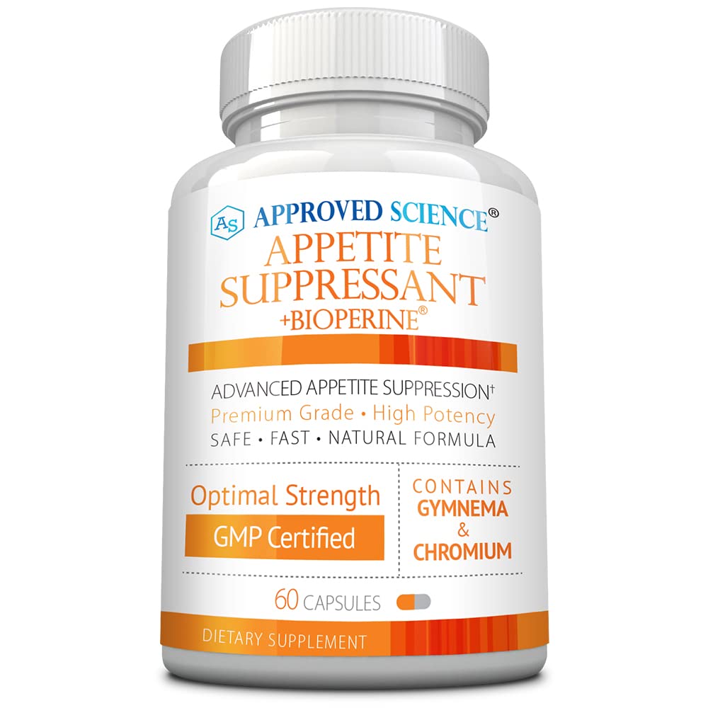 Suppresseur d'appétit Science® approuvé - Gymnema, chrome, poivre Cayenne - 60 capsules - Fabriqué aux États-Unis