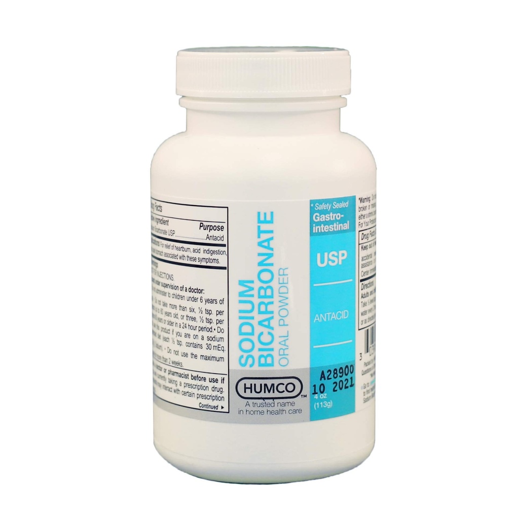 Humco Natriumbicarbonaat Poeder, oraal, 4 oz