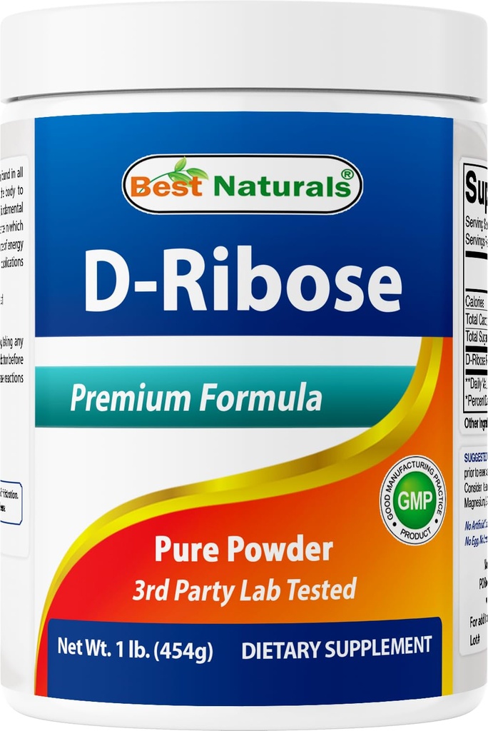 Best Naturals D-Ribose Poeder 1 Pond