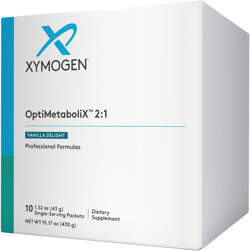 XYMOGEN OptiMetaboliX - Metabolismesupplement met B12-vitaminen en folaat - kaneelsupplementen + vitamine B9 - veganistisch en glutenvrij - vanilledelight (10 porties)