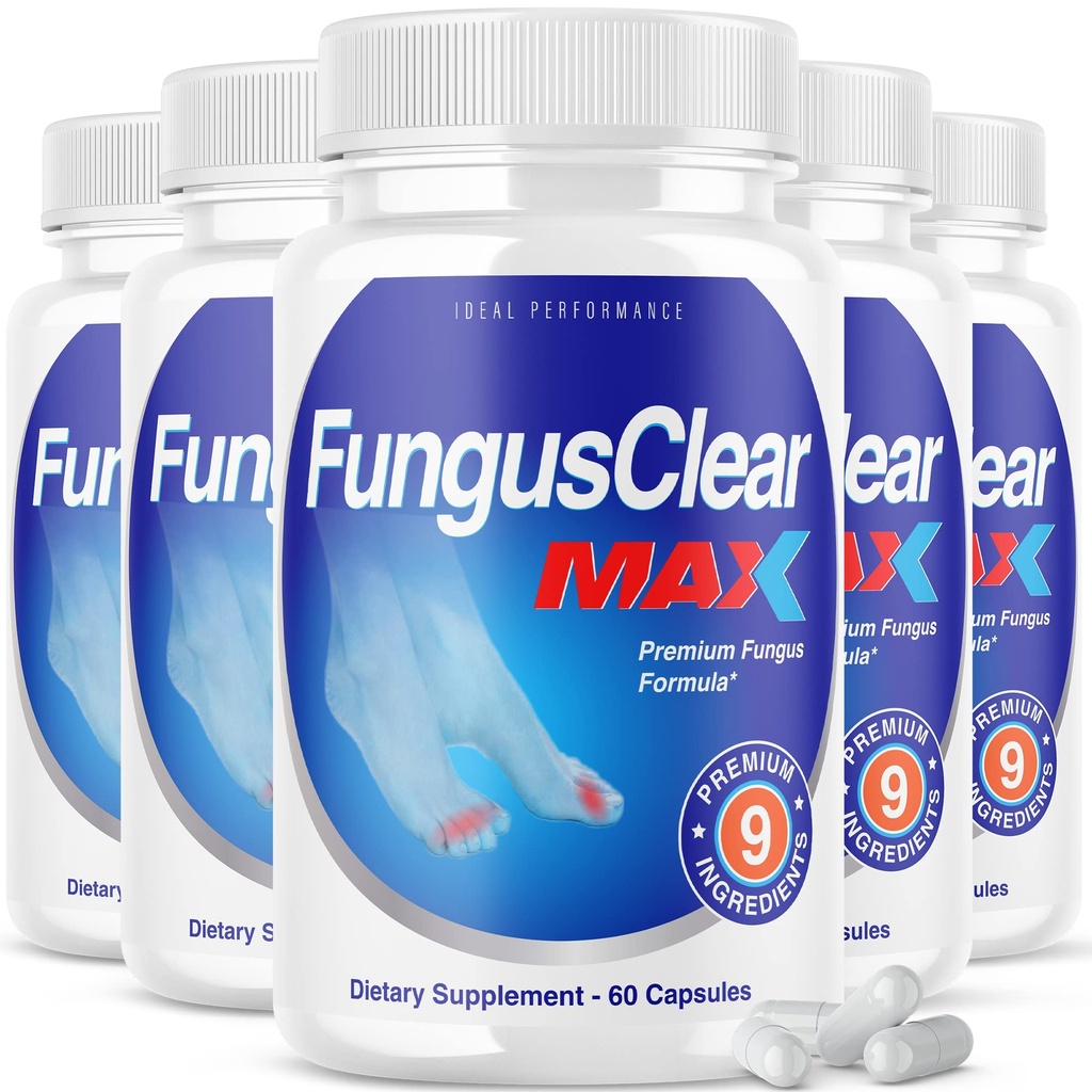 IDEAL PERFORMANCE (5 Pack) Fungus Clear Max Teenail Pillen (300 Capsules)