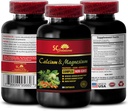 Calcium Magnesium zink met vitamine d3 - Calcium Magnesium Complex met vitamine D en boron - spier Reparatie Supplement voor mannen, Immune Ondersteuning Vitaminen voor volwassenen, Spiergroei - 1 Fles 60 Caps